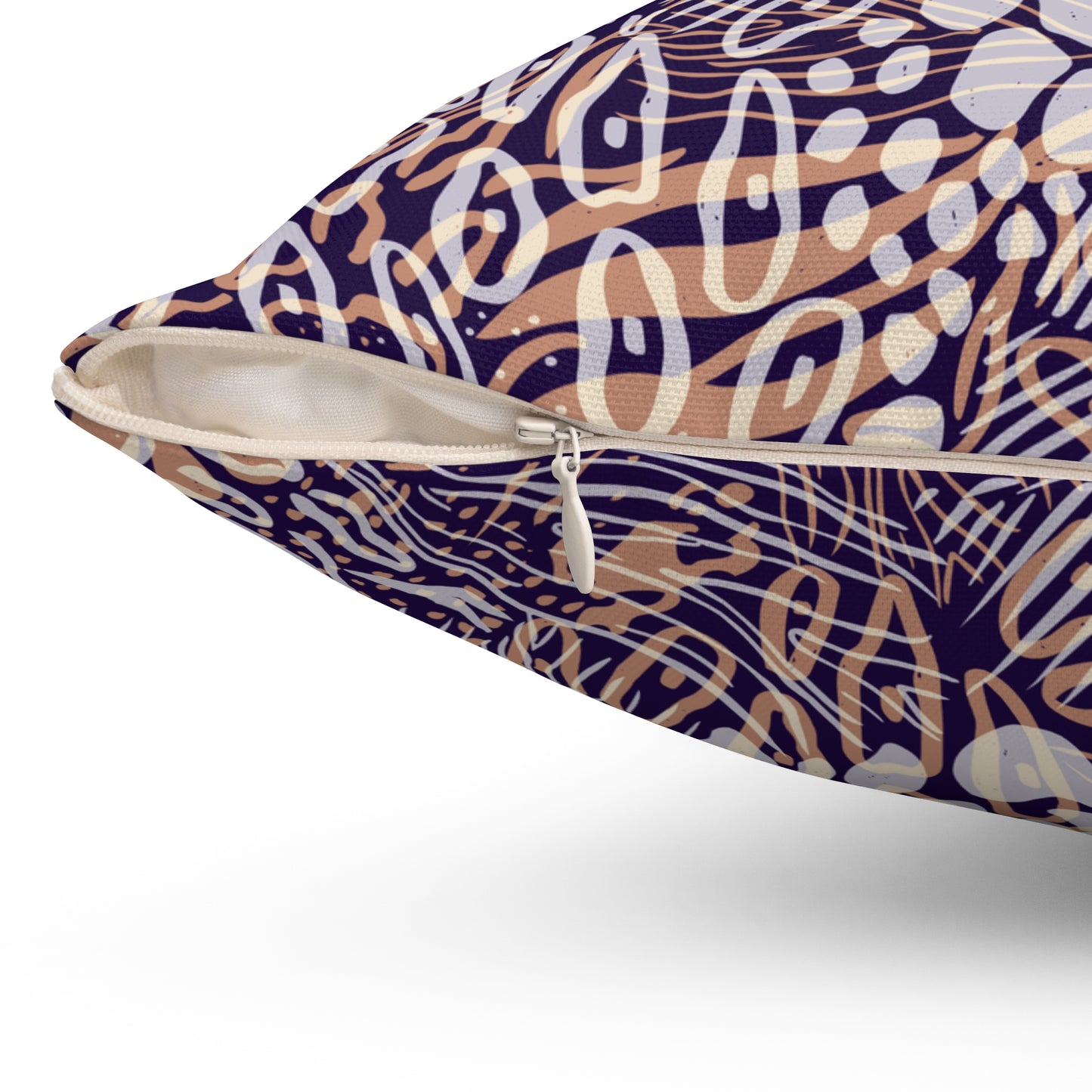 Square Pillow - Sweater Weather Animal Print Decorative Pillow