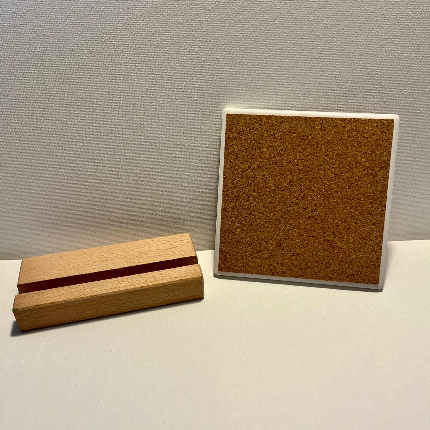 "It's OK" inspirational desktop accessory with multipurpose use as a coaster with stand.