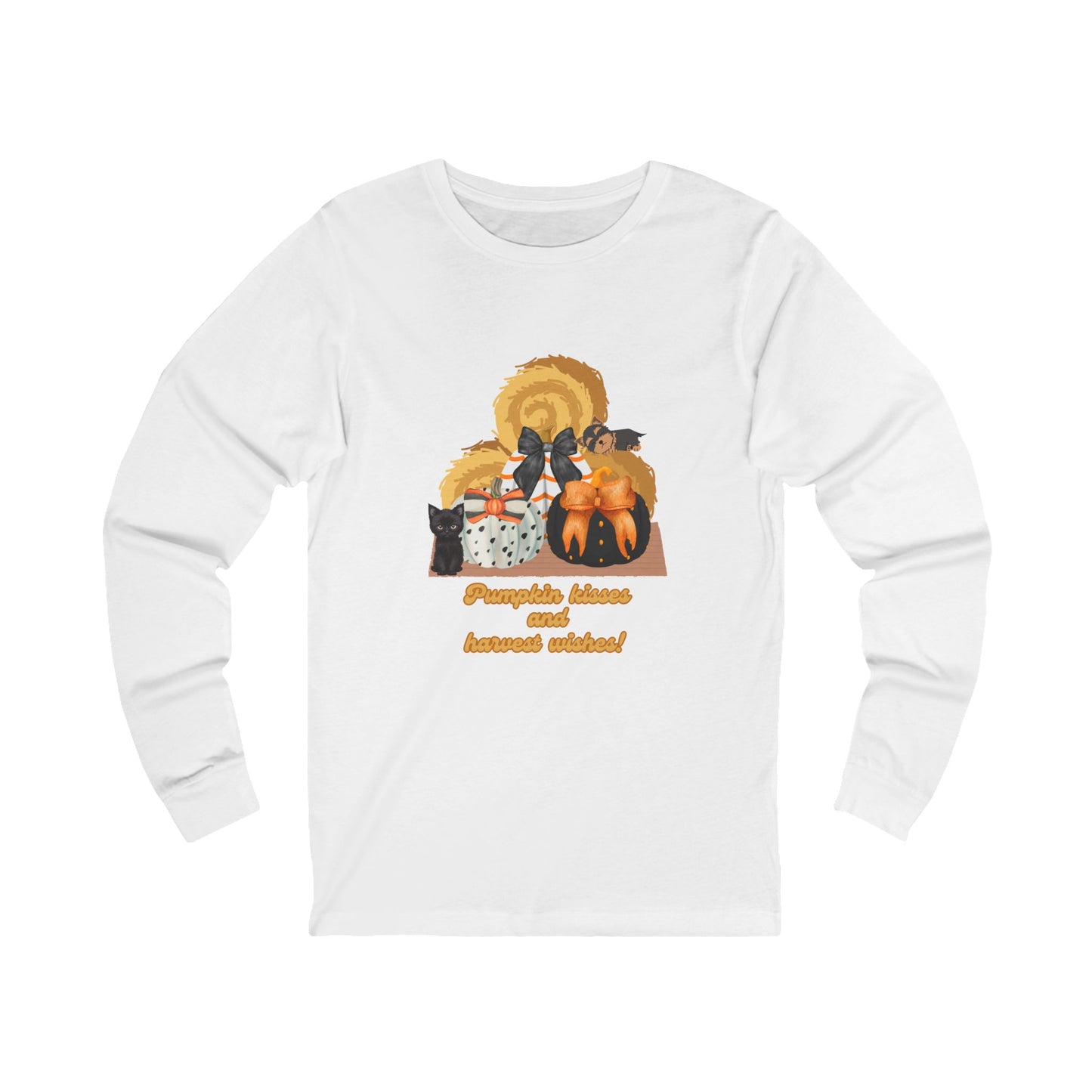 Pumpkin Kisses and Harvest Wishes Unisex Tee
