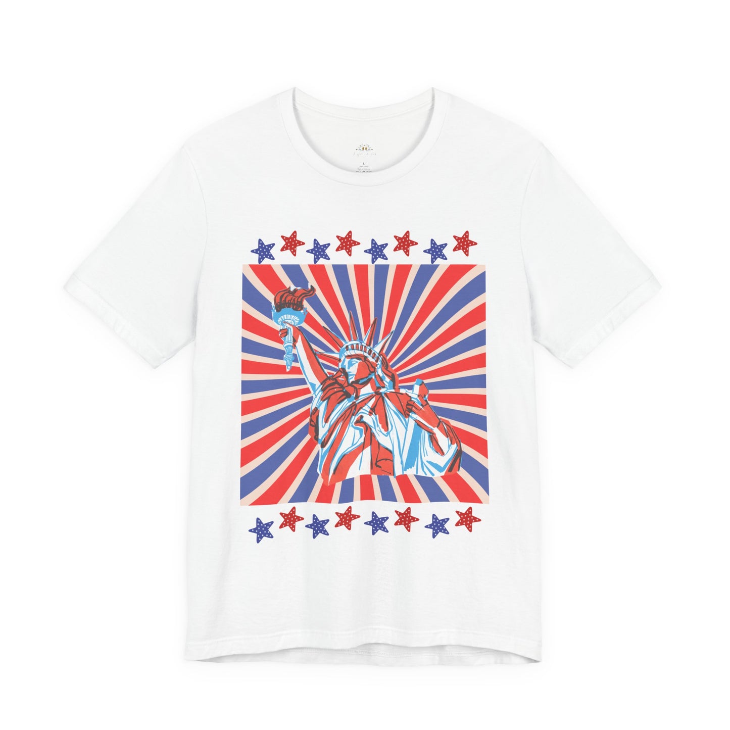 Statue of Liberty Retro Patriotic T-Shirt