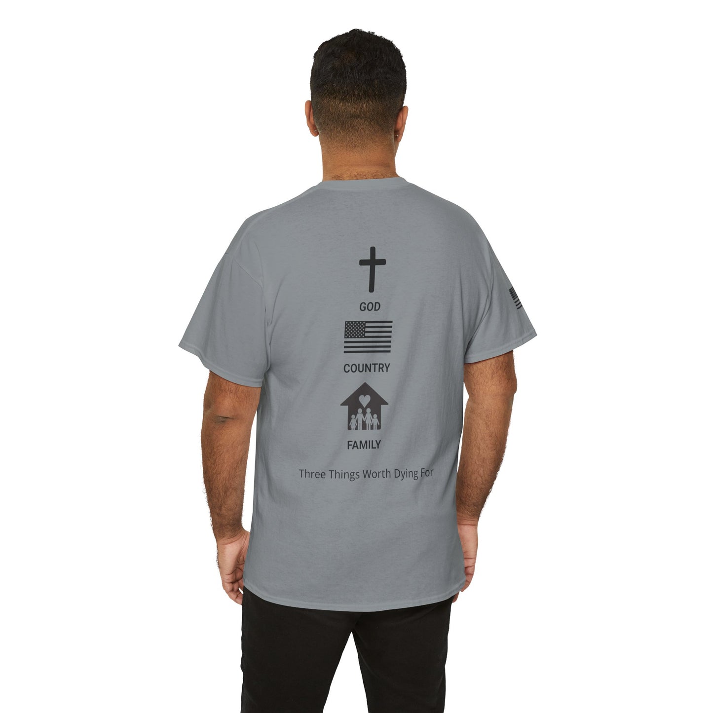 God, Country, Family Tee — Fitzgerald Service Company Graphic T‑Shirt