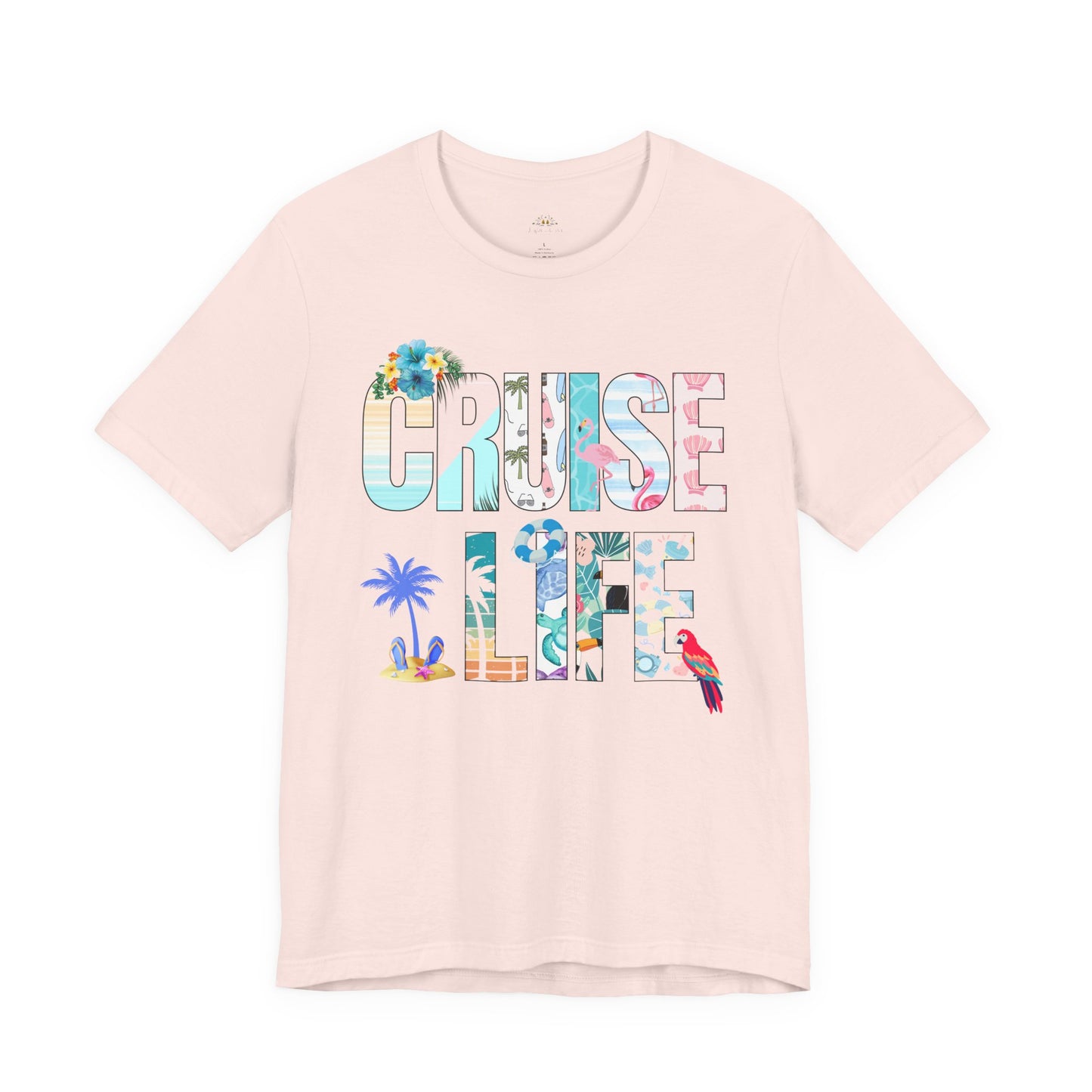 Tropical Cruise Life Tee, Vacation Shirt, Summer Wardrobe Essential, Unisex Graphic Tee, Beachwear, Travel Gift, Casual Style