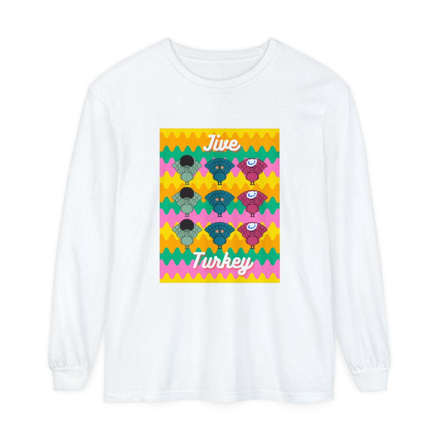 Thanksgiving Jive Turkey Long Sleeve T-Shirt