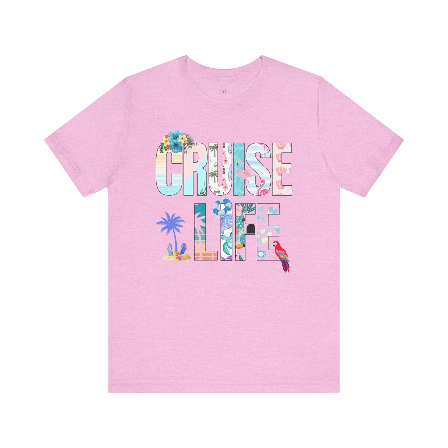 Tropical Cruise Life Tee, Vacation Shirt, Summer Wardrobe Essential, Unisex Graphic Tee, Beachwear, Travel Gift, Casual Style