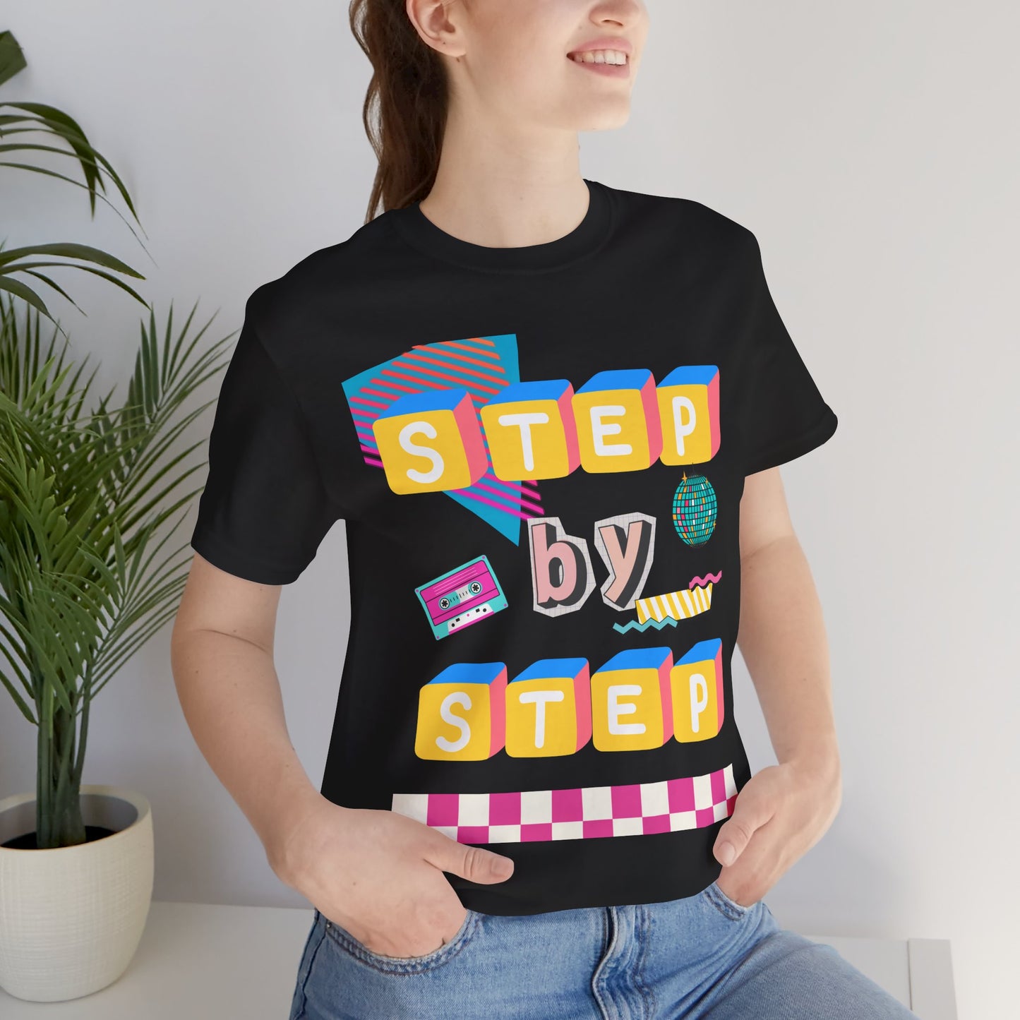 Step by Step Proverbs 16:9 Retro Christian T-Shirt