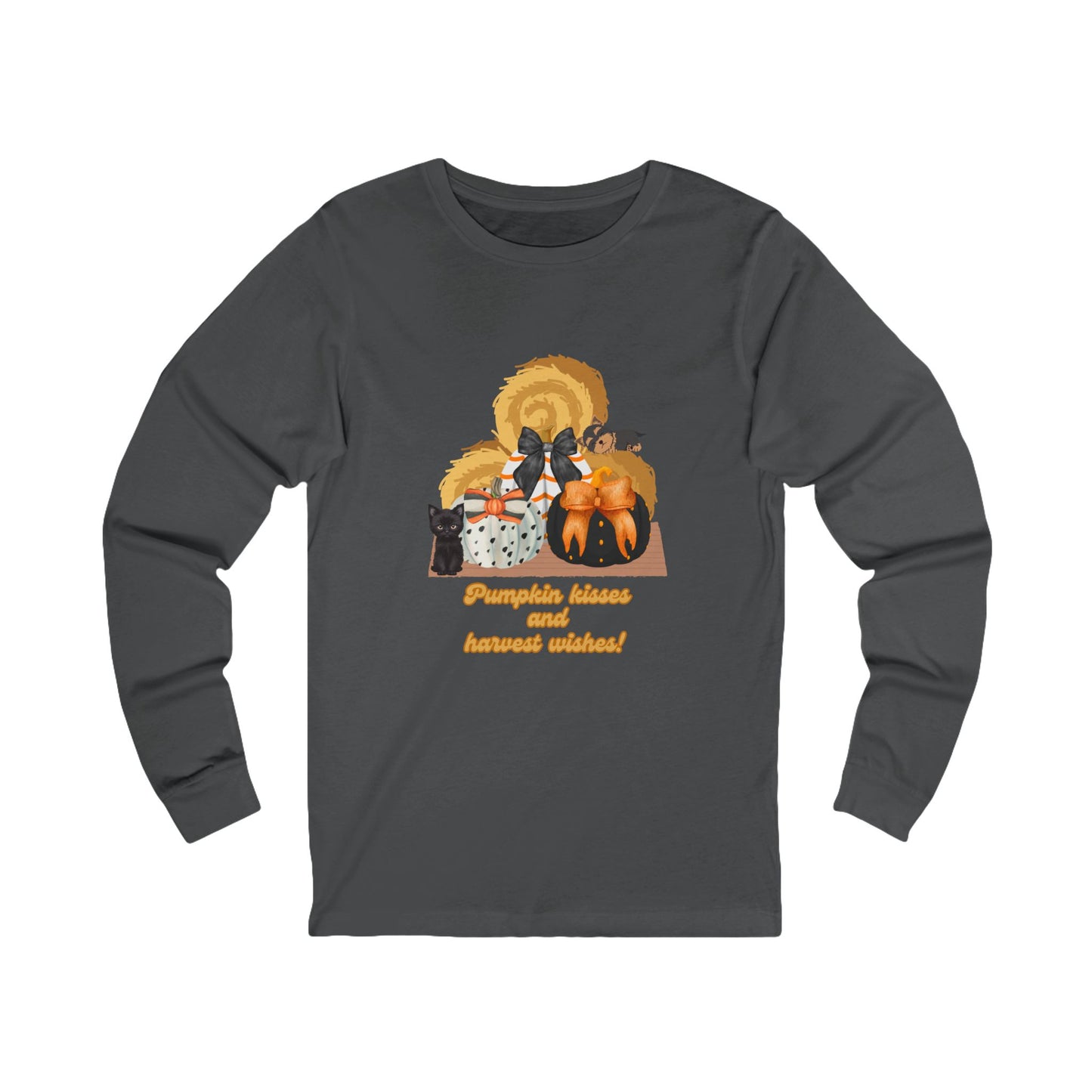 Pumpkin Kisses and Harvest Wishes Unisex Tee