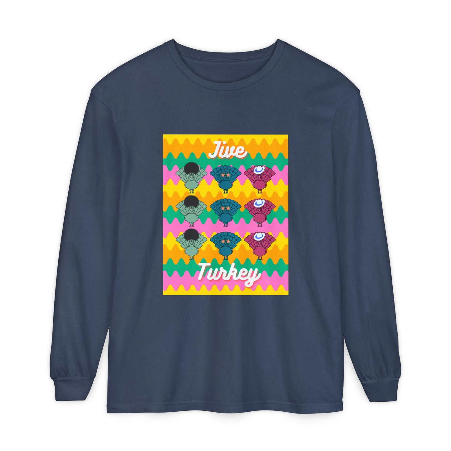 Thanksgiving Jive Turkey Long Sleeve T-Shirt
