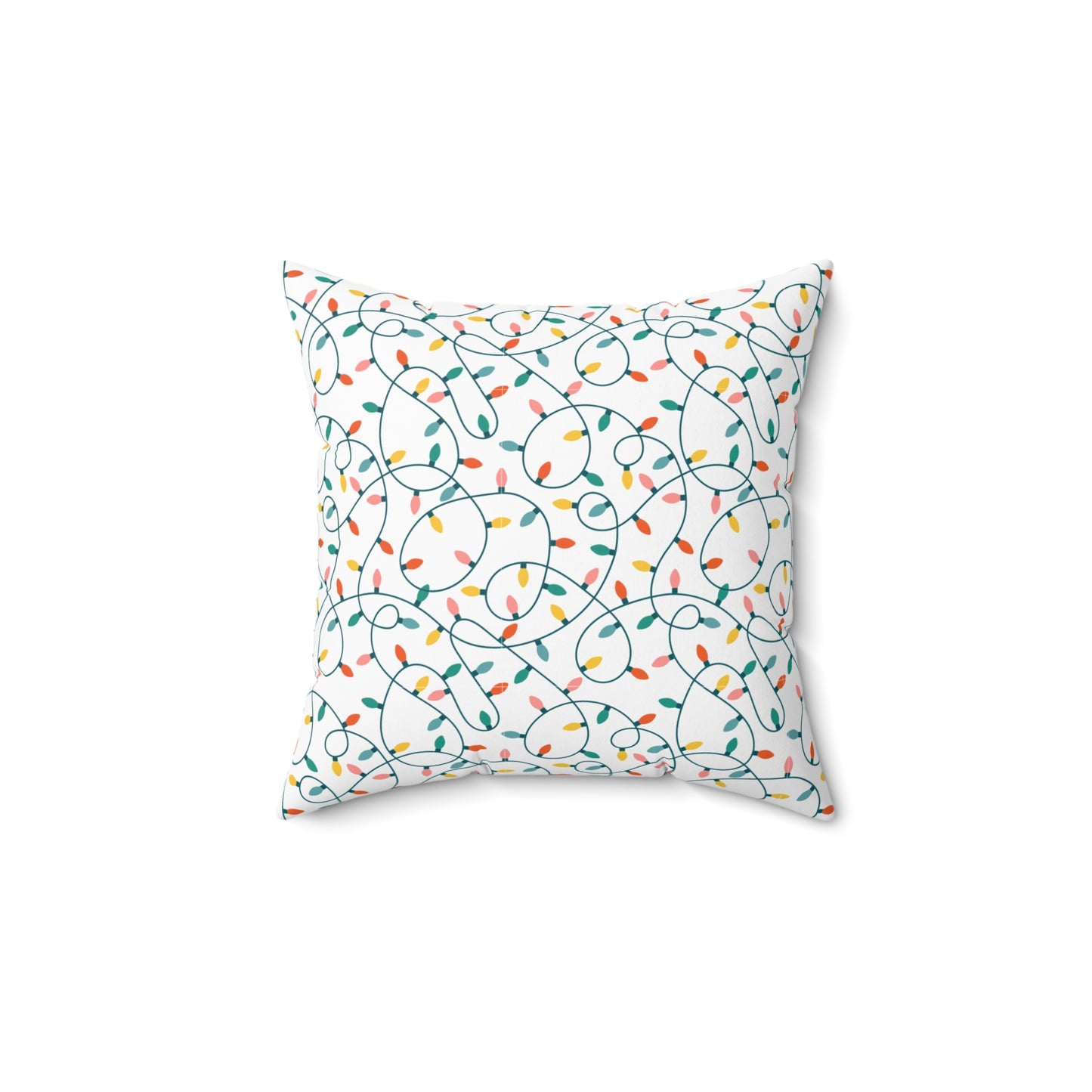 Merry Merry Merry Christmas- Spun Polyester Square Pillow