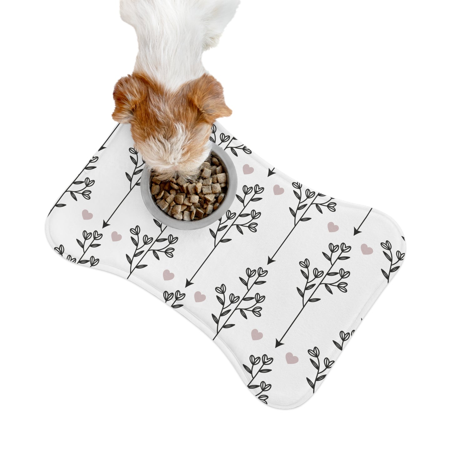 Hearts & Arrows Pet Feeding Mat