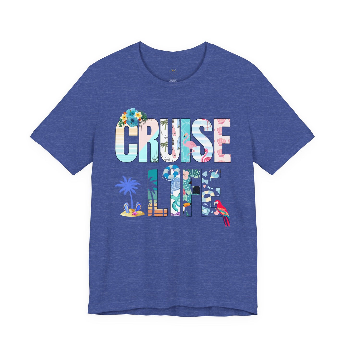 Tropical Cruise Life Tee, Vacation Shirt, Summer Wardrobe Essential, Unisex Graphic Tee, Beachwear, Travel Gift, Casual Style