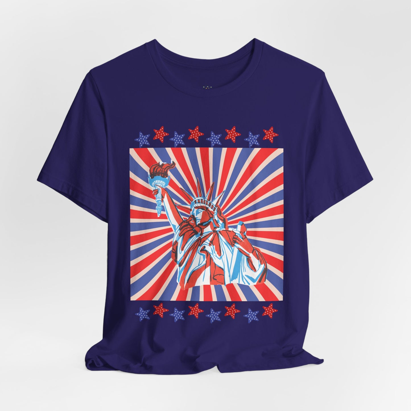 Statue of Liberty Retro Patriotic T-Shirt
