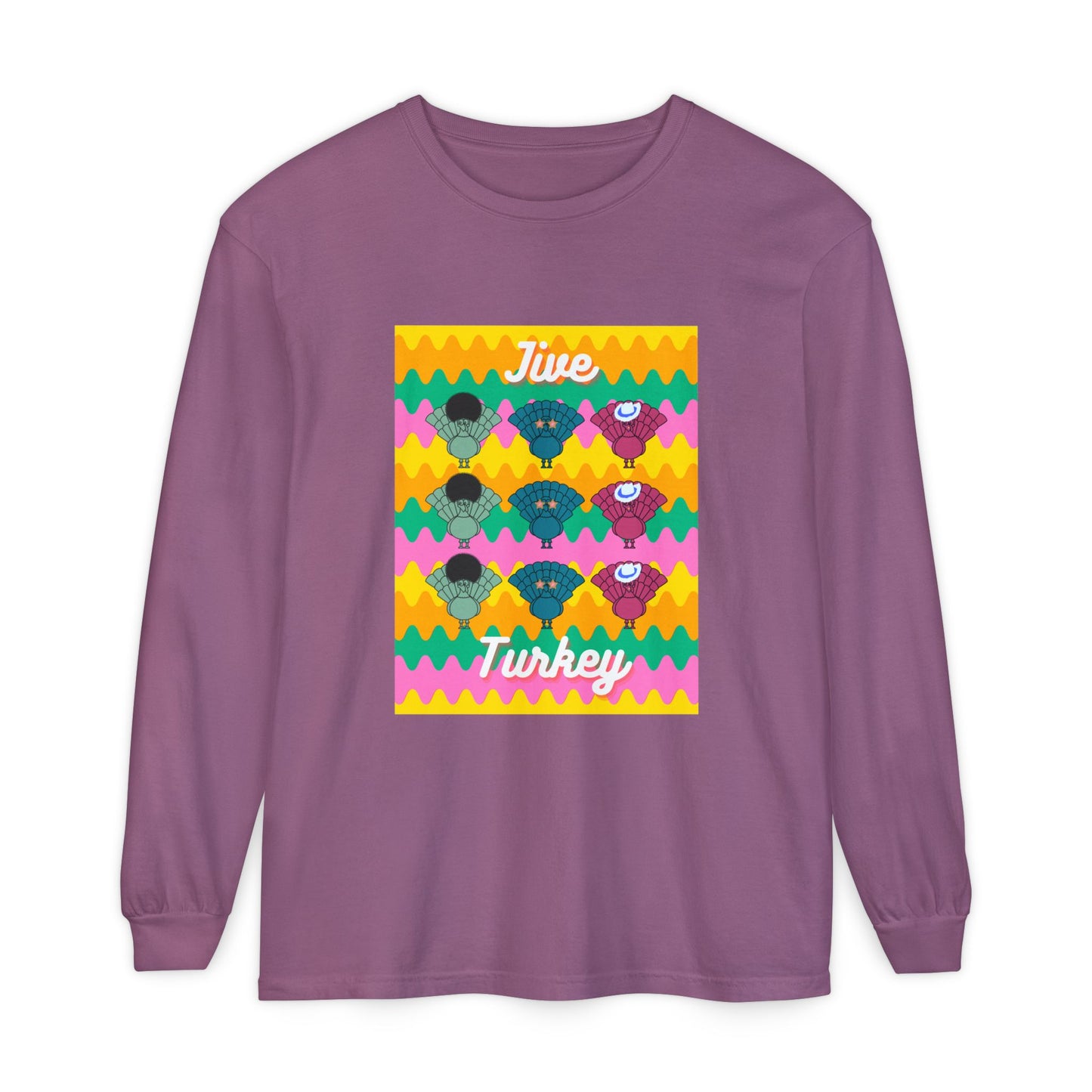 Thanksgiving Jive Turkey Long Sleeve T-Shirt