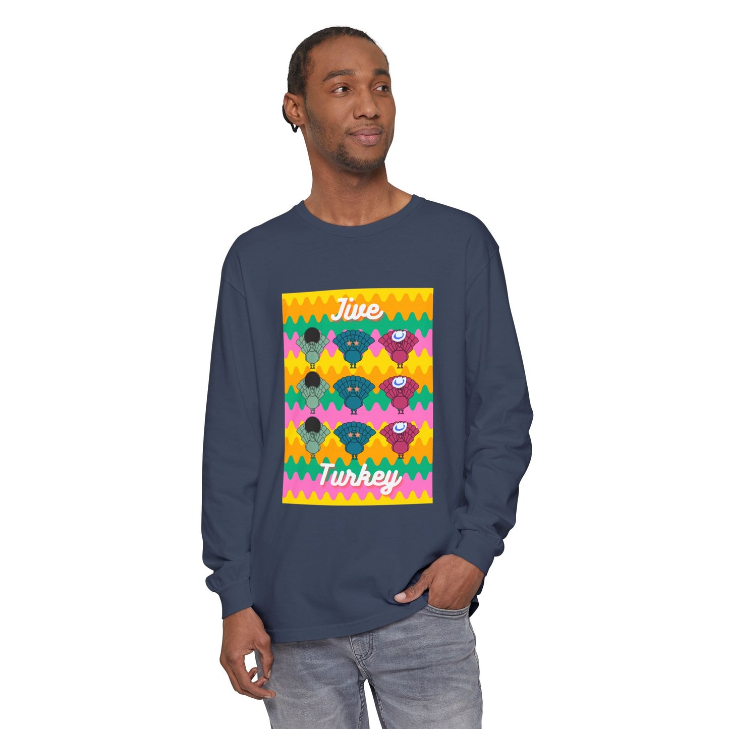 Thanksgiving Jive Turkey Long Sleeve T-Shirt