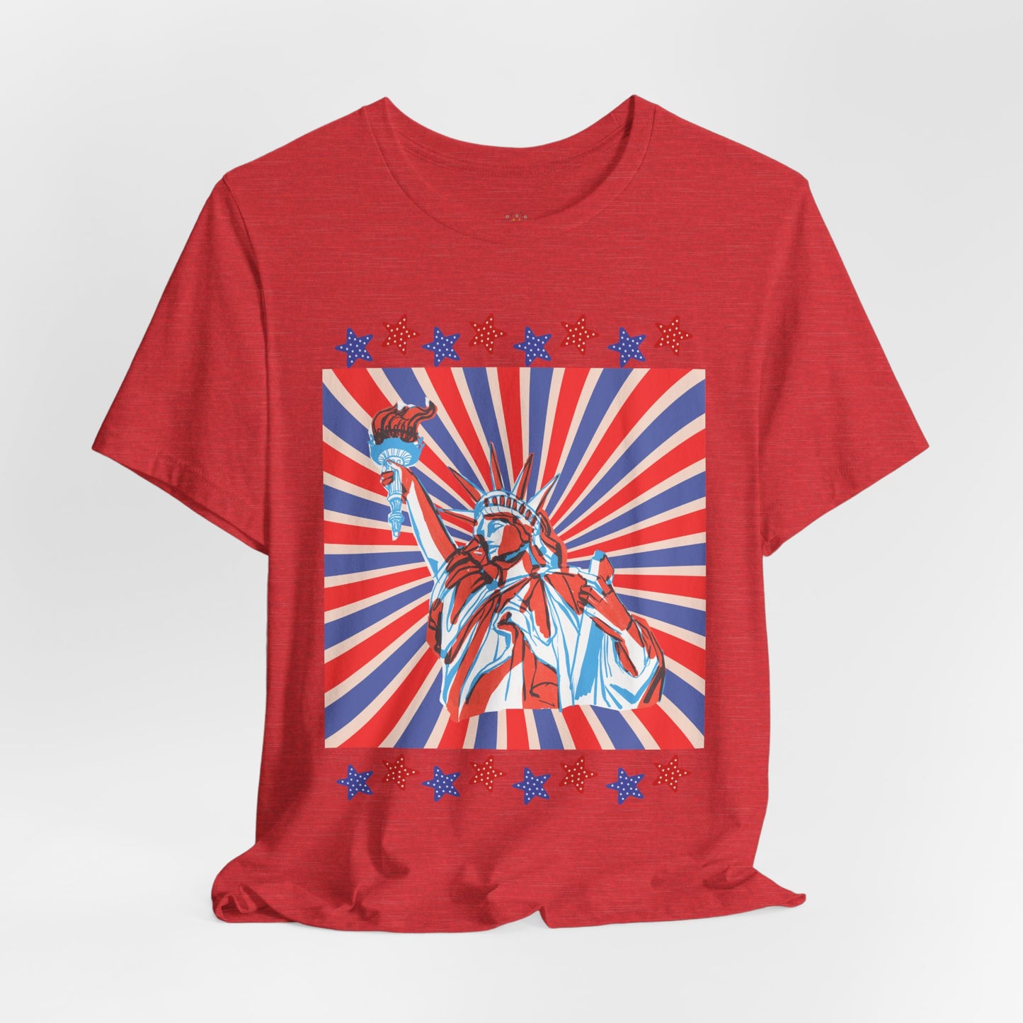 Statue of Liberty Retro Patriotic T-Shirt
