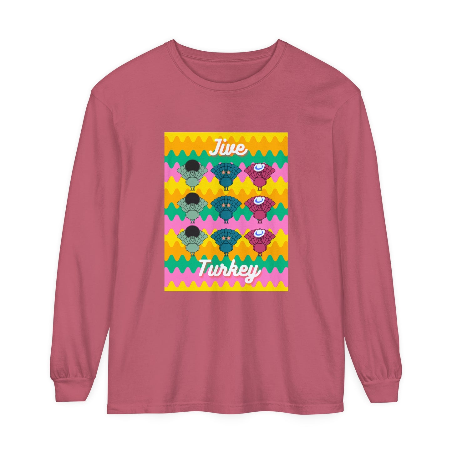 Thanksgiving Jive Turkey Long Sleeve T-Shirt