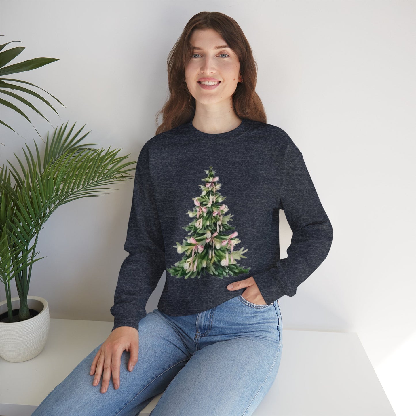 Christian Christmas Tree Sweatshirt | Faith-Based Holiday Apparel