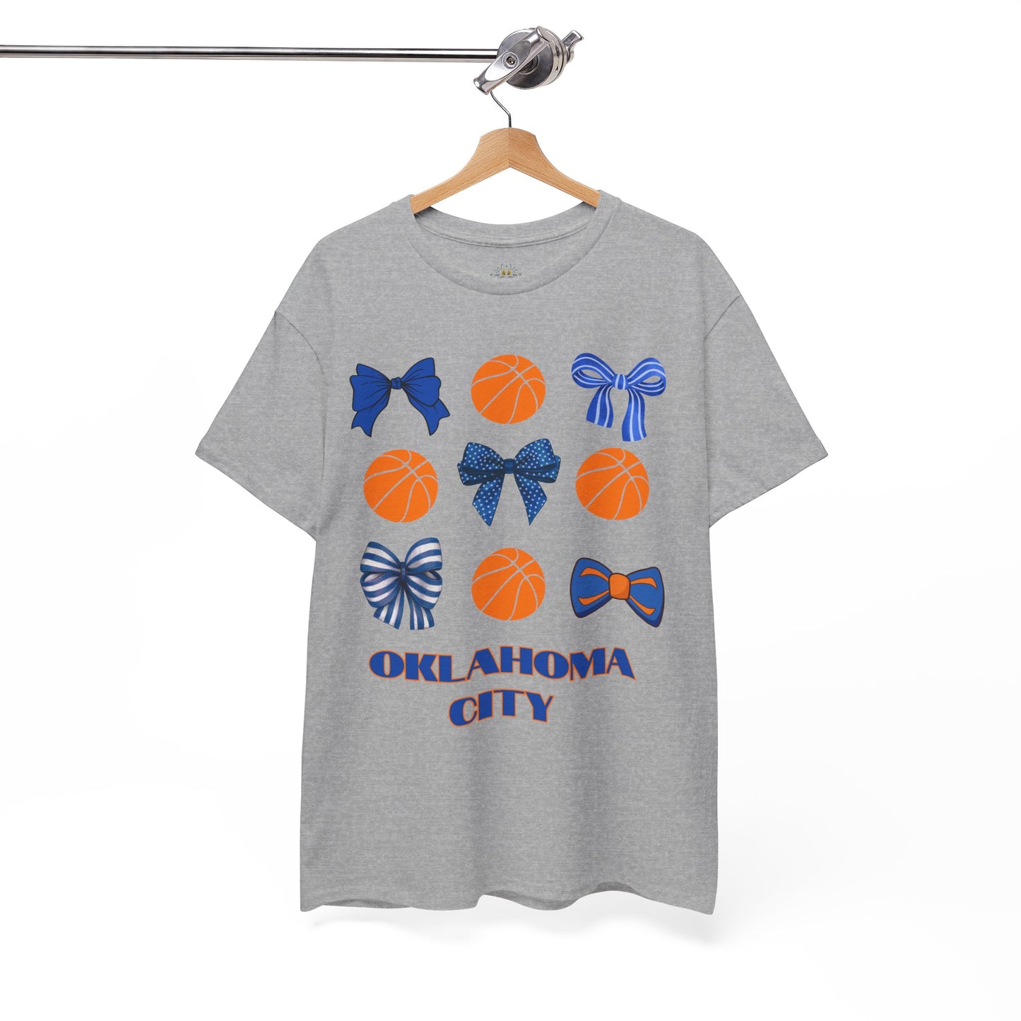OKC Hoops & Bows Tee – Thunder Edition