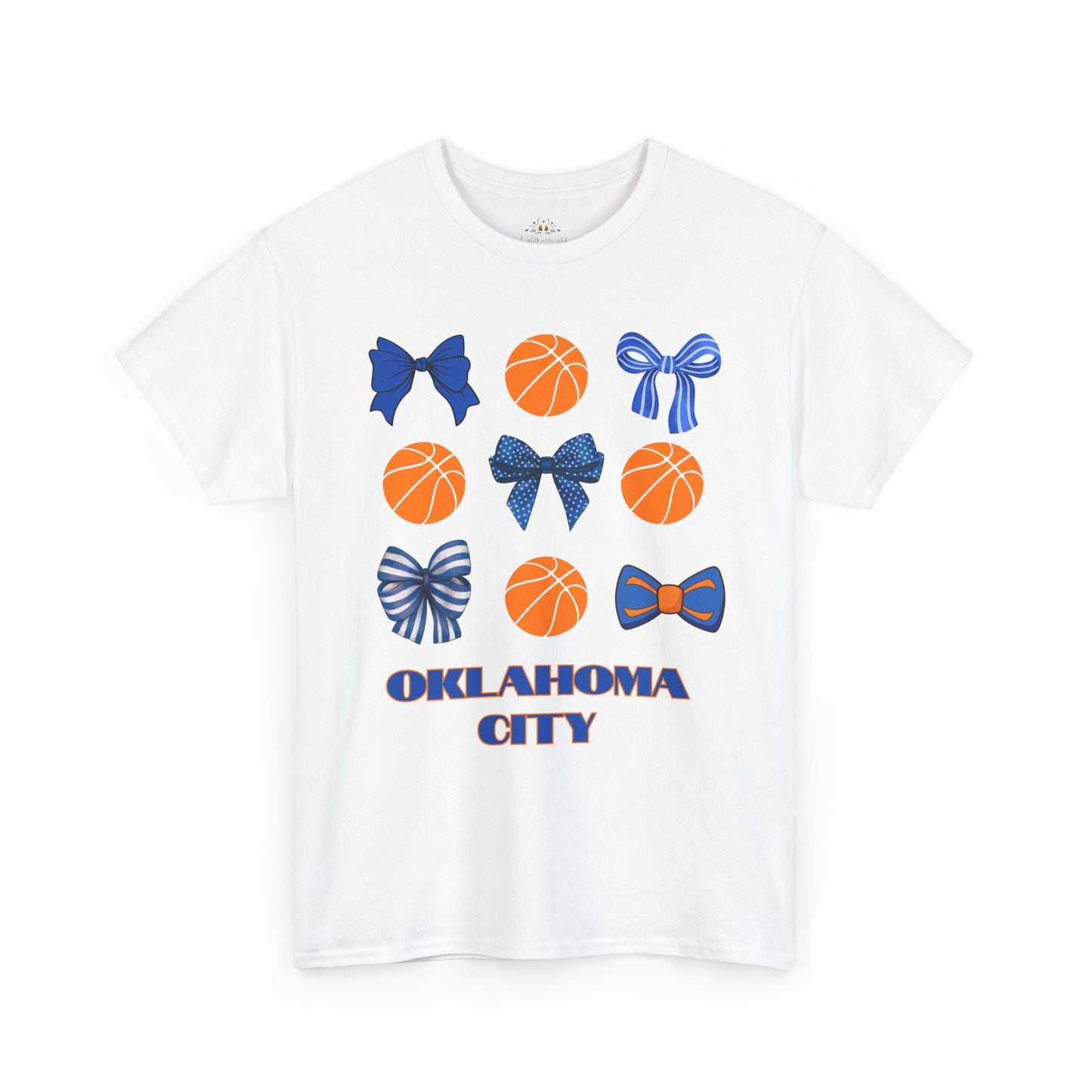 OKC Hoops & Bows Tee – Thunder Edition