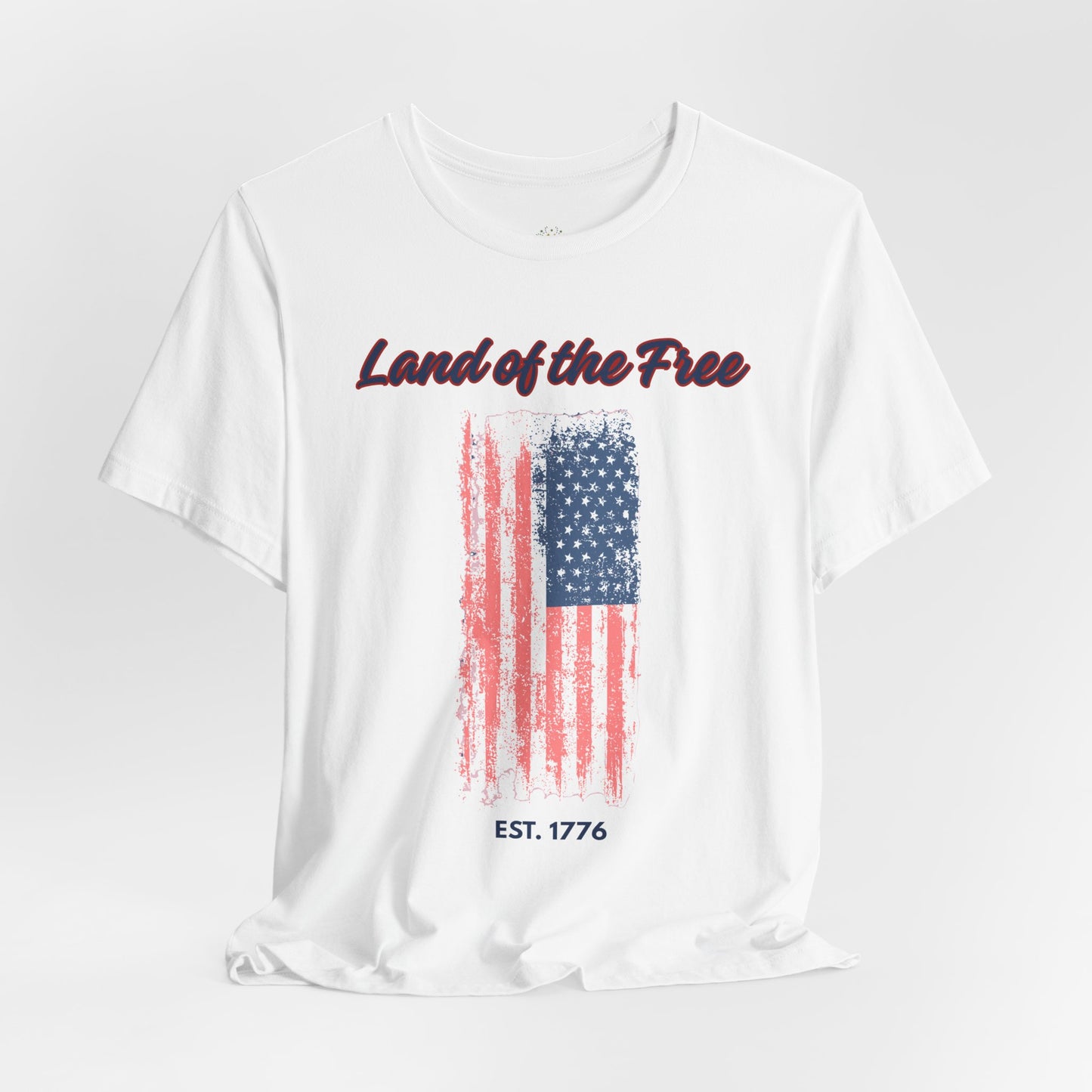 Land of the Free Flag T-Shirt — Est. 1776 Patriotic Tee