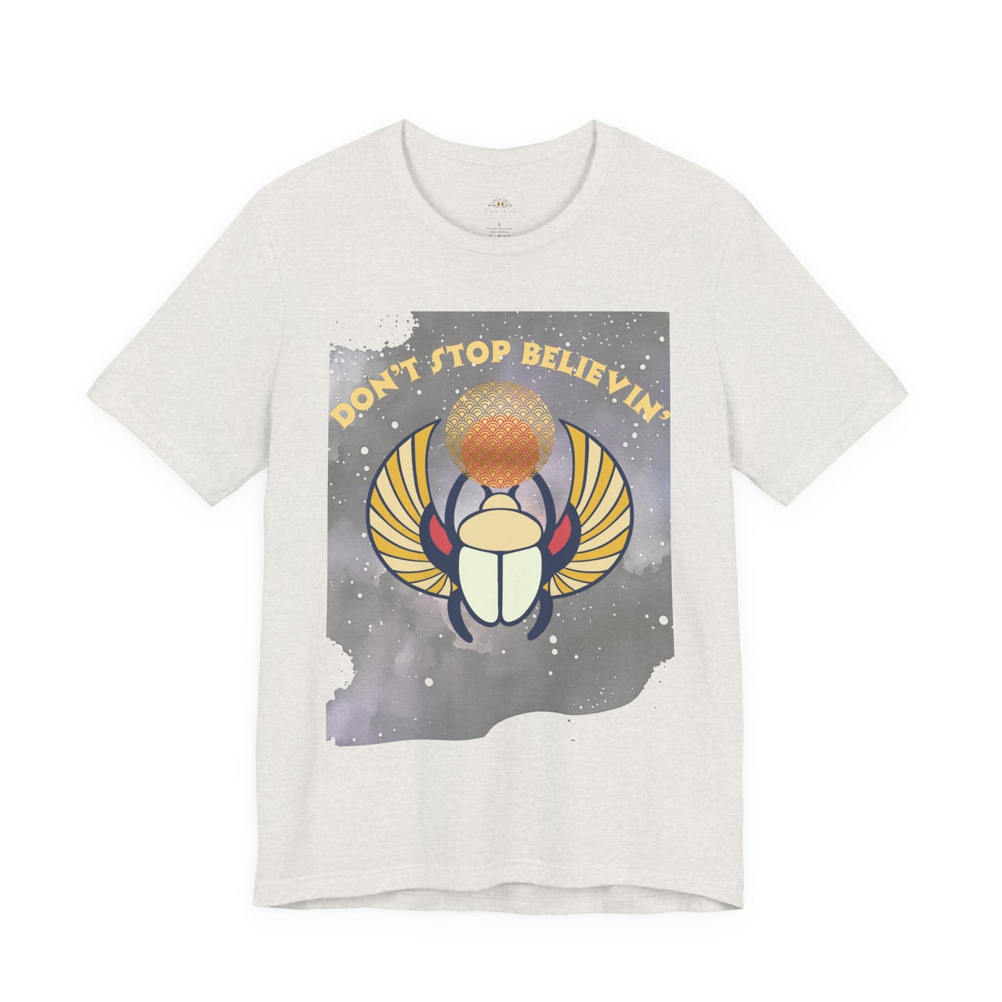 Don’t Stop Believin’ Retro Christian T-Shirt | Hebrews 11:1 Faith Tee