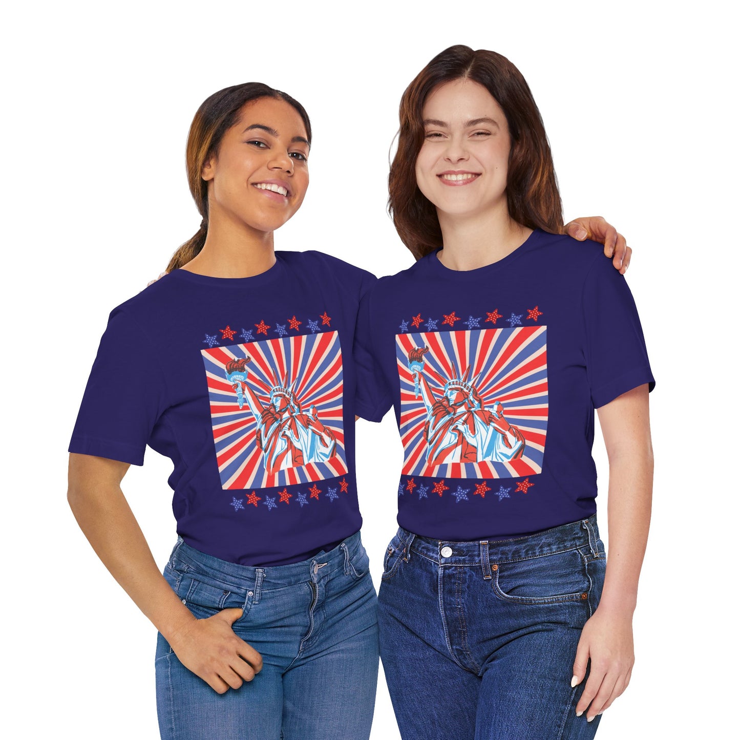 Statue of Liberty Retro Patriotic T-Shirt