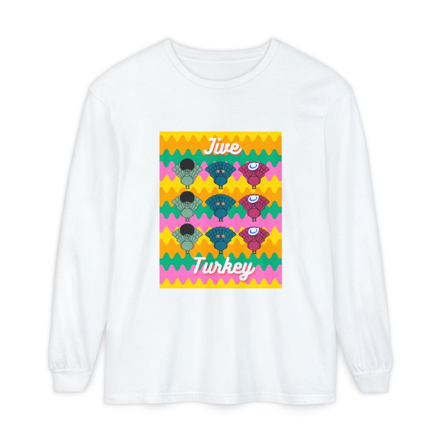Thanksgiving Jive Turkey Long Sleeve T-Shirt