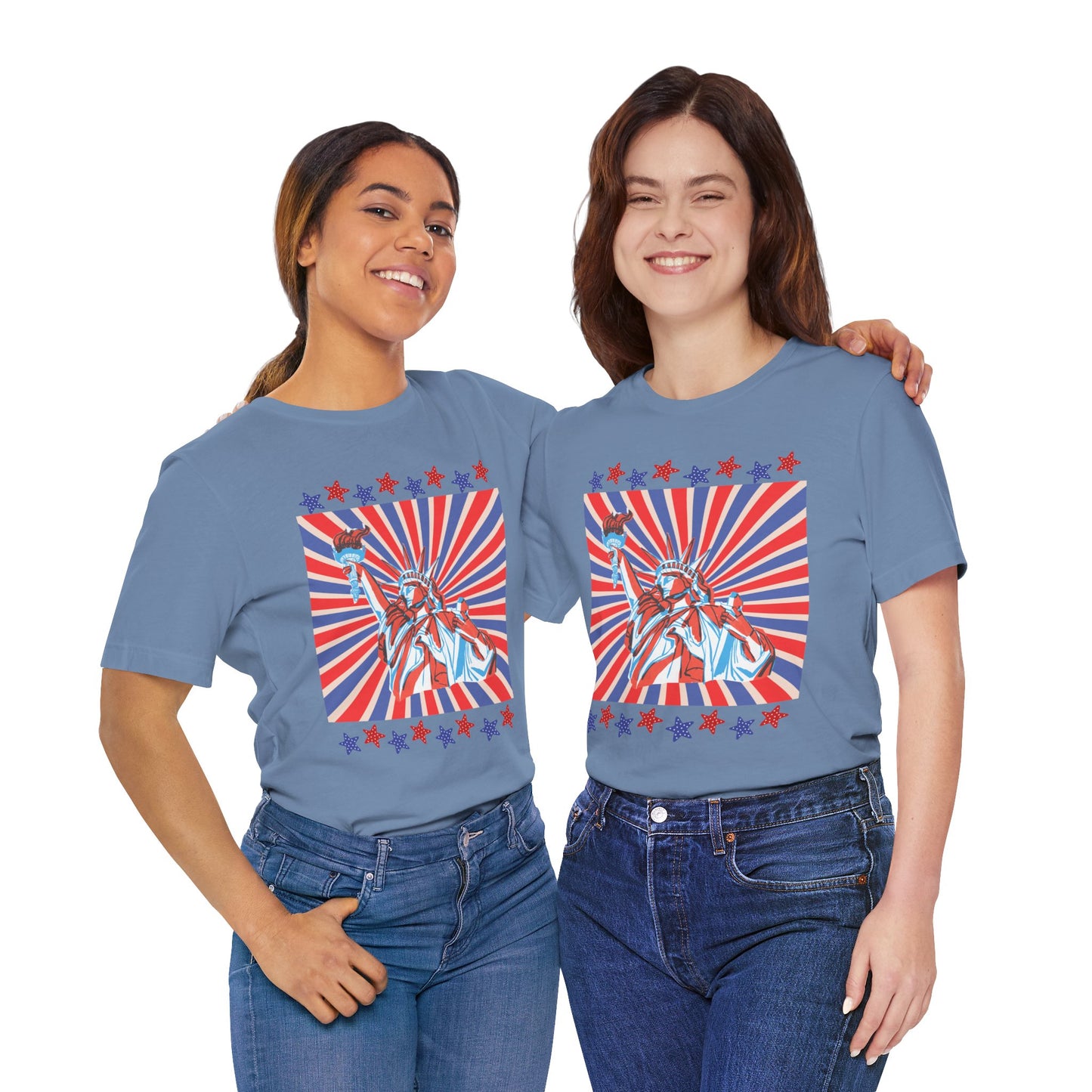 Statue of Liberty Retro Patriotic T-Shirt