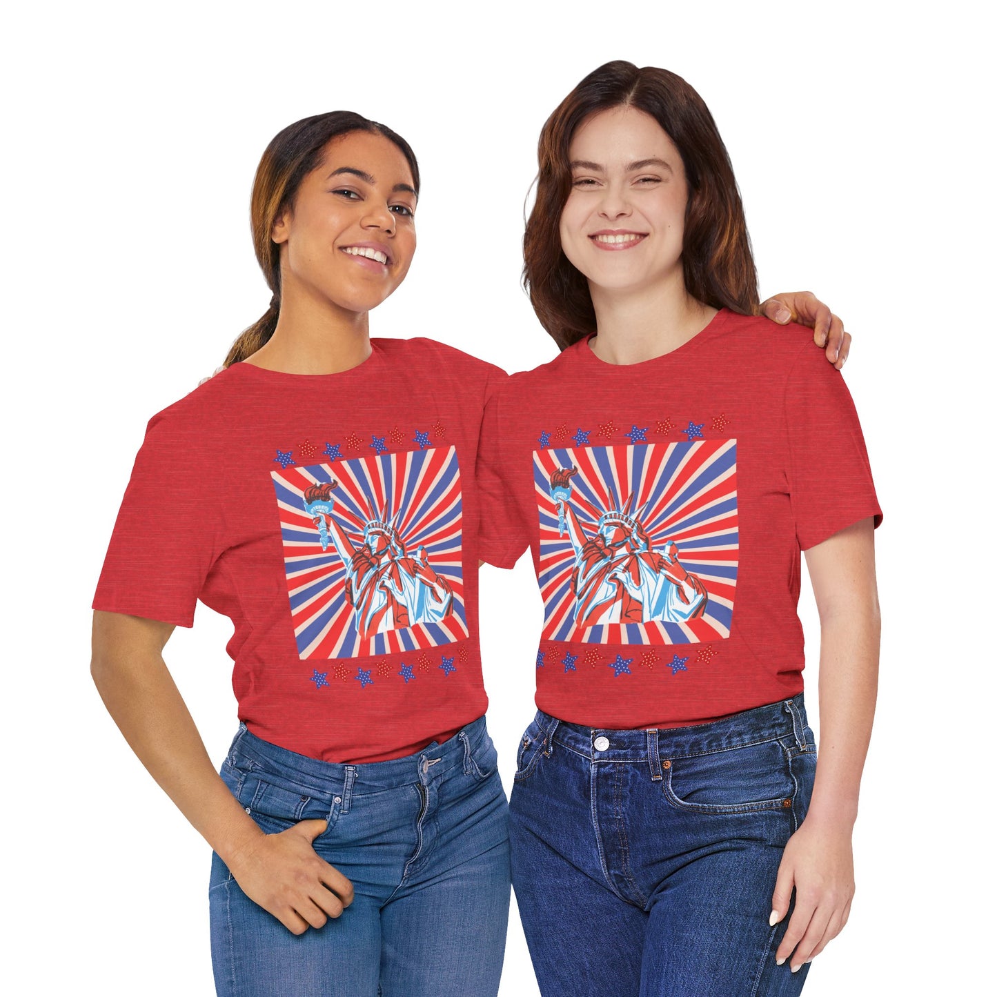 Statue of Liberty Retro Patriotic T-Shirt