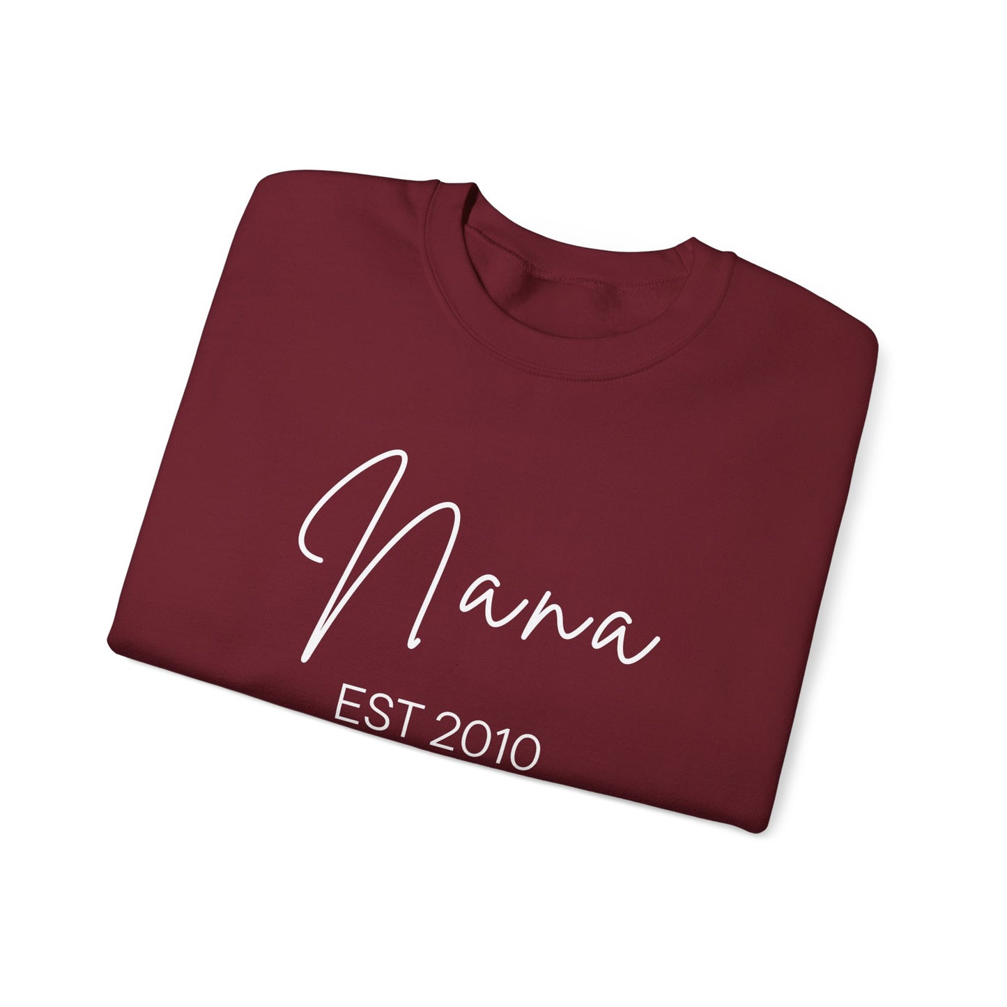 Personalized "Nana" Sweatshirt - Script Graphic, Minimal Cozy Pullover