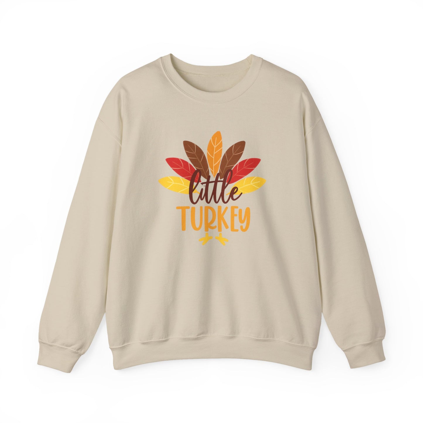 Little Turkey Crewneck Sweatshirt - Fall Harvest Style for Family Gatherings