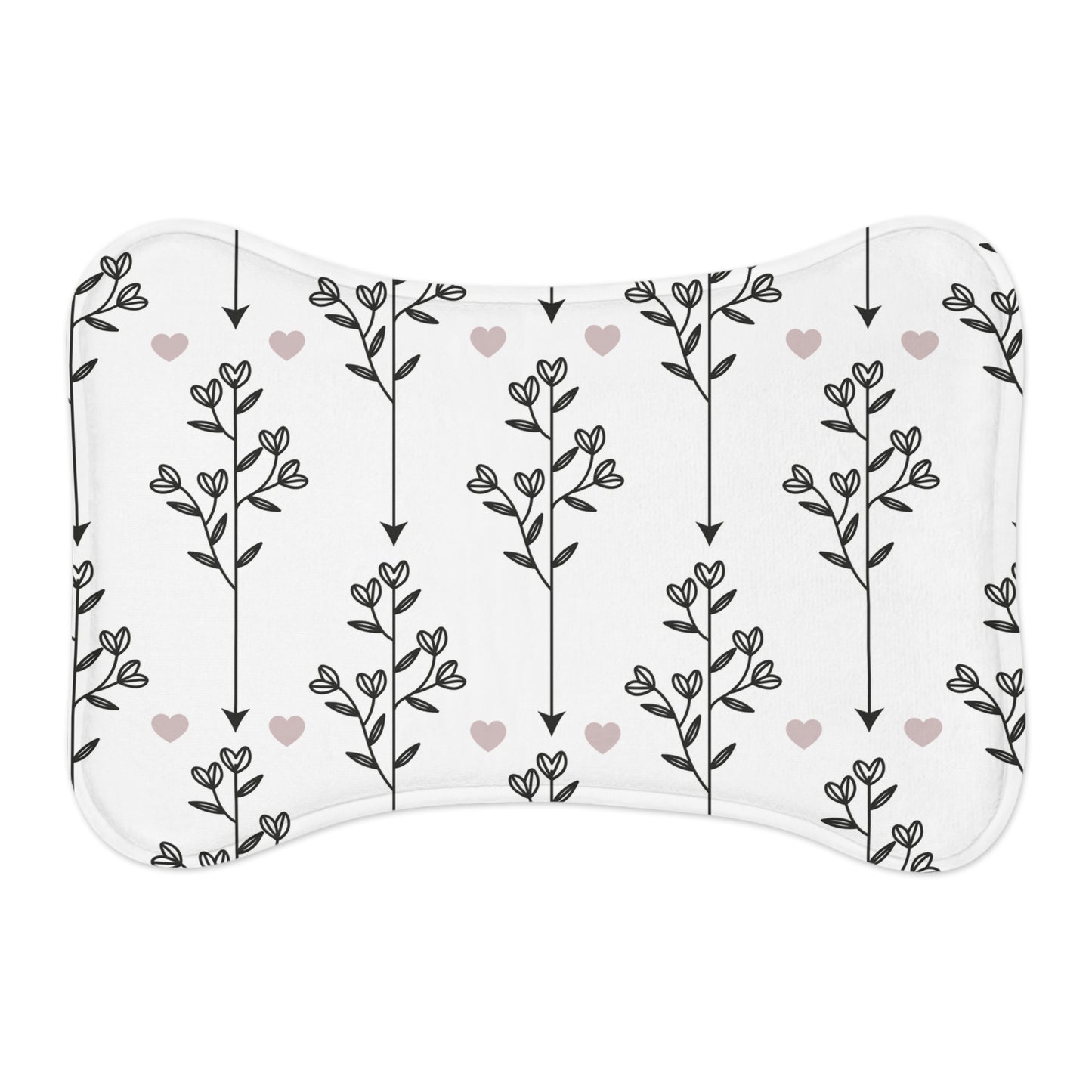 Hearts & Arrows Pet Feeding Mat