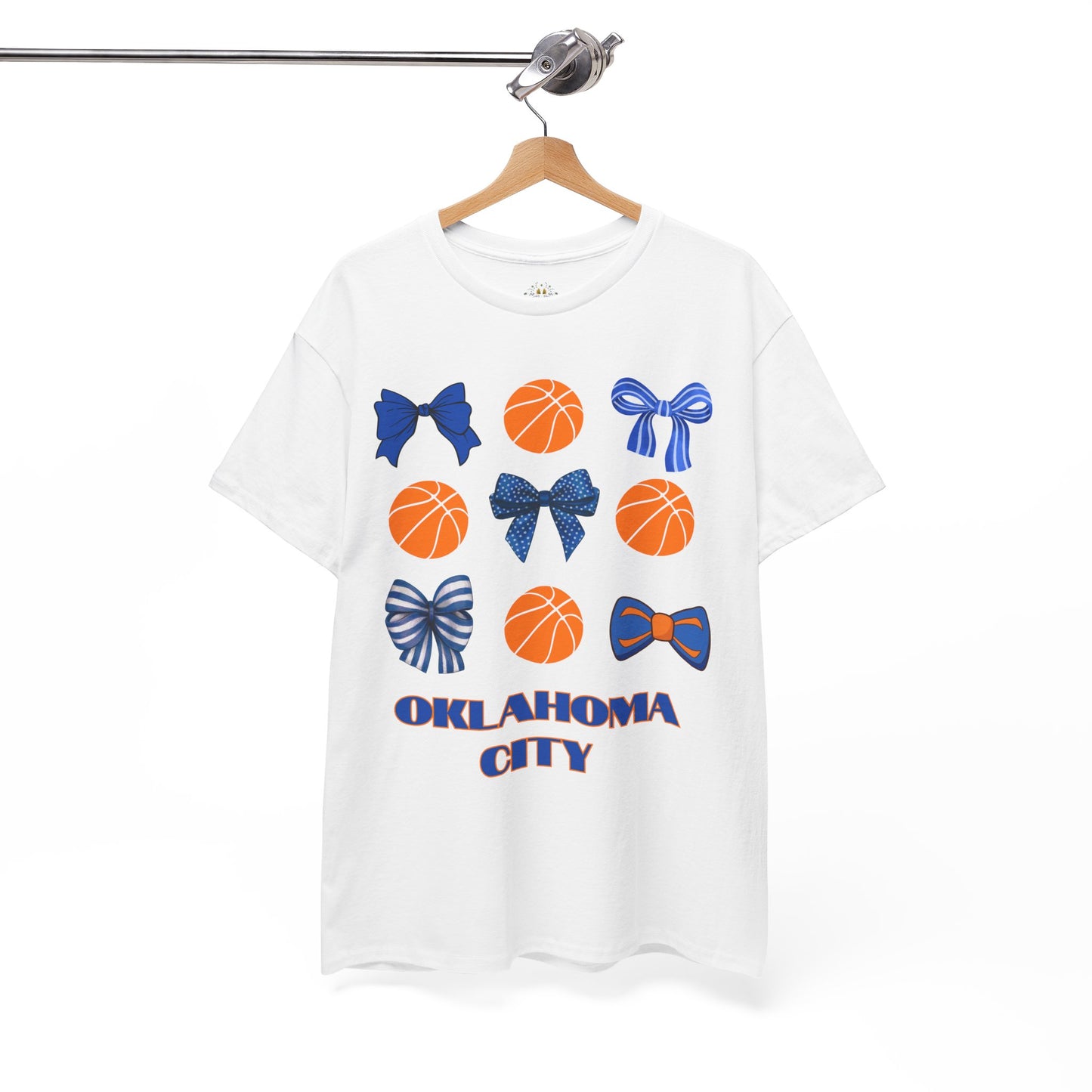 OKC Hoops & Bows Tee – Thunder Edition