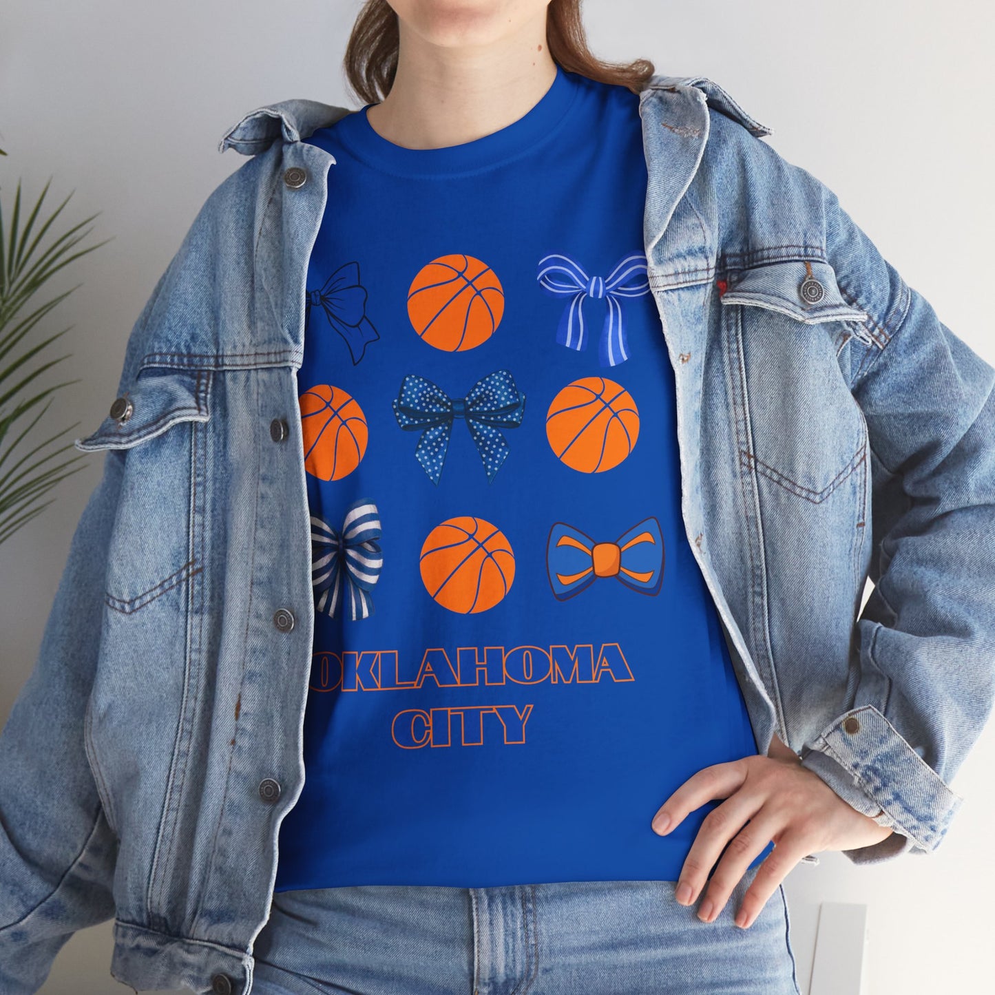 OKC Hoops & Bows Tee – Thunder Edition