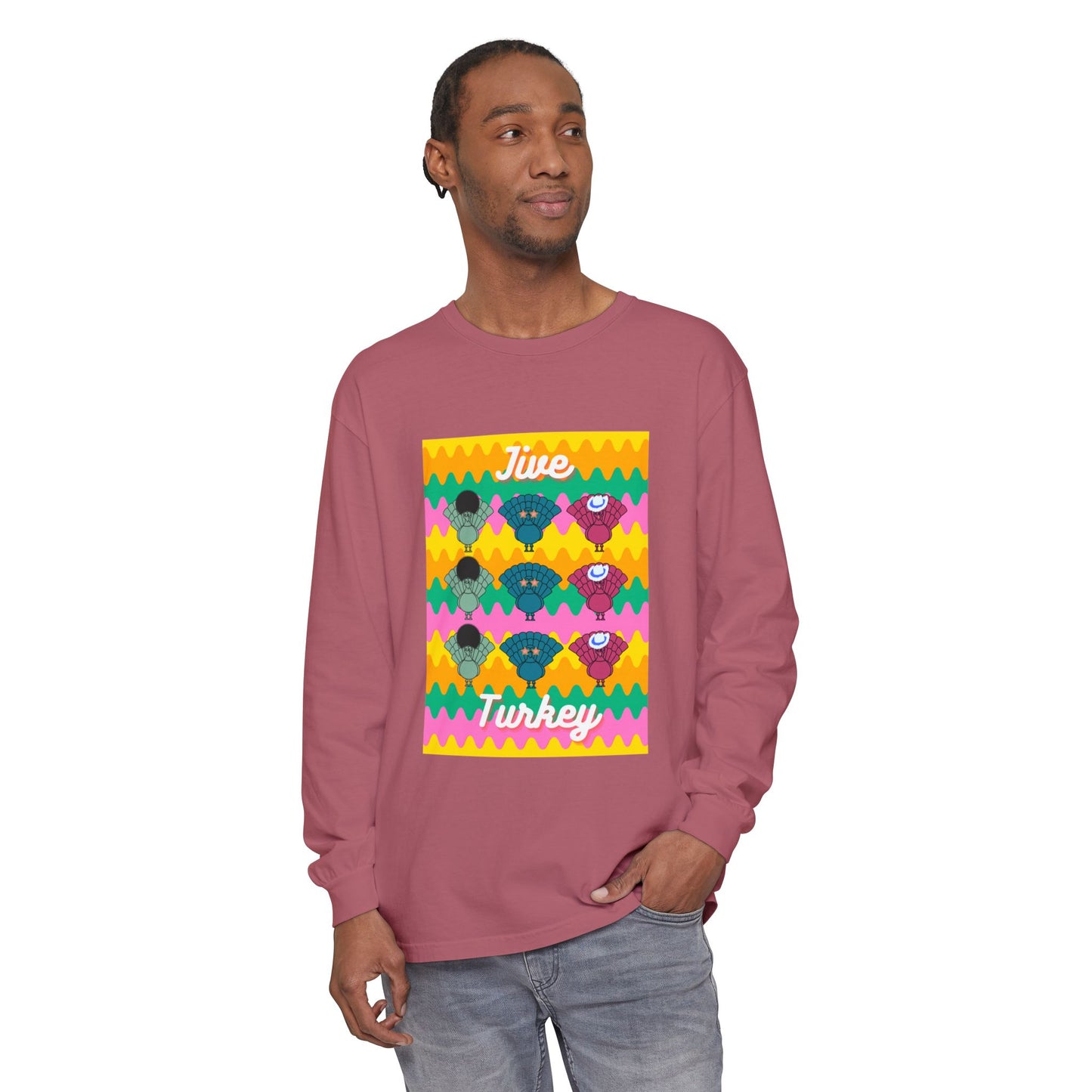 Thanksgiving Jive Turkey Long Sleeve T-Shirt