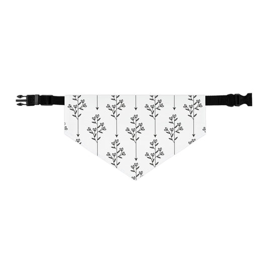 Floral Arrow Pet Bandana-without hearts