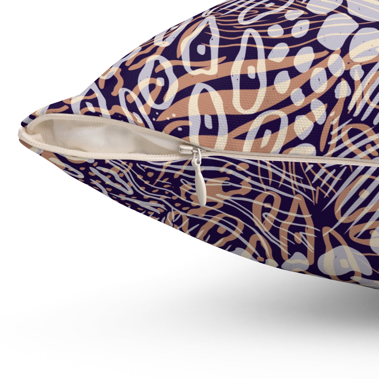 Square Pillow - Sweater Weather Animal Print Decorative Pillow