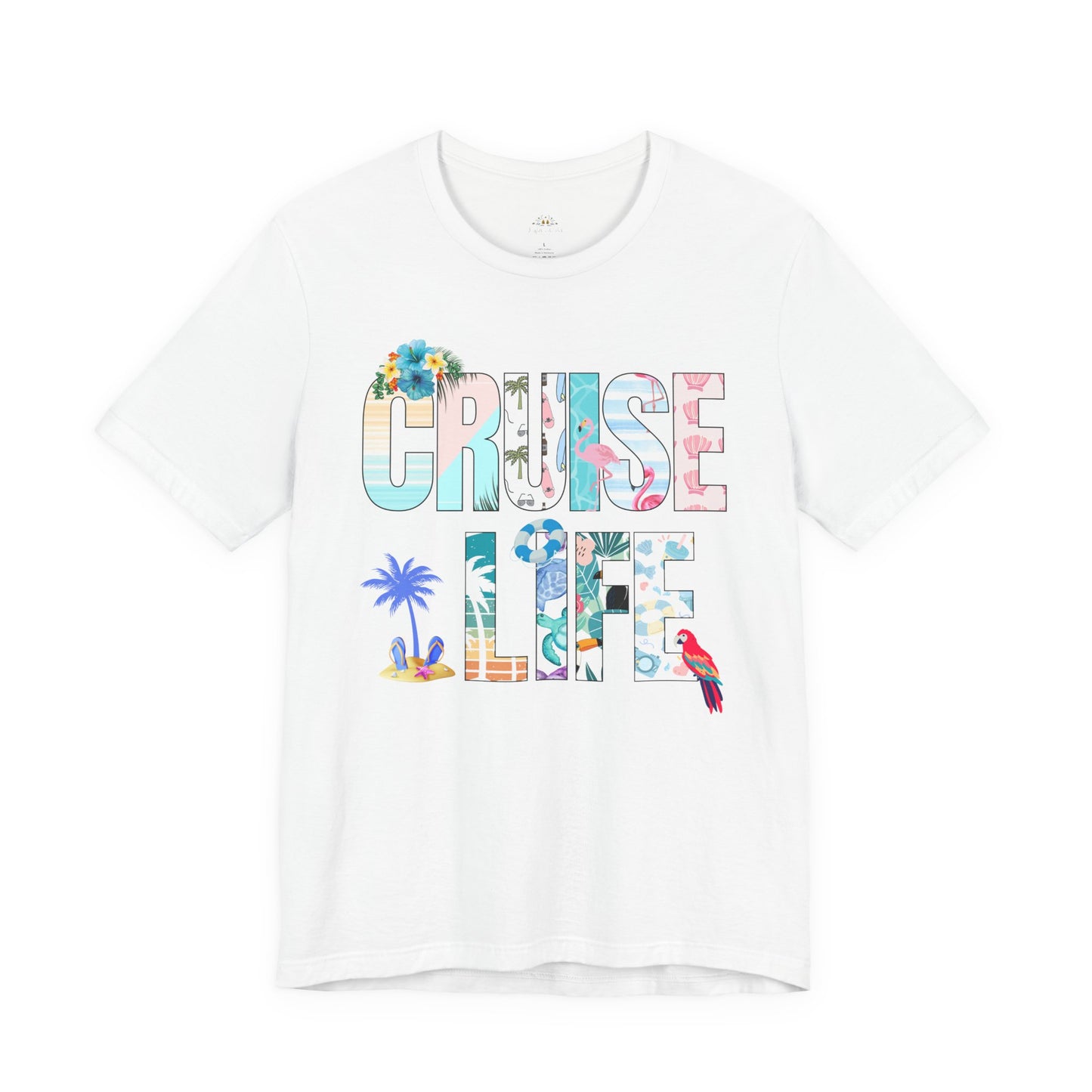 Tropical Cruise Life Tee, Vacation Shirt, Summer Wardrobe Essential, Unisex Graphic Tee, Beachwear, Travel Gift, Casual Style