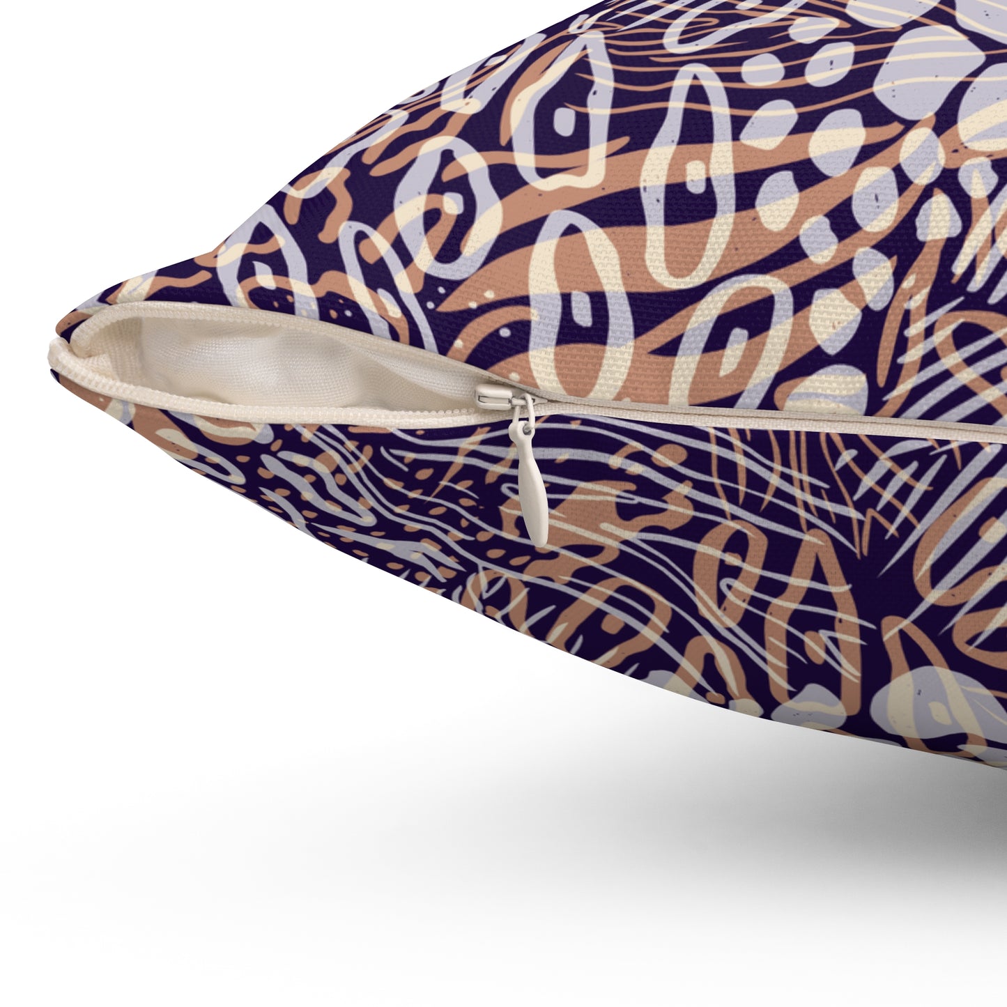 Square Pillow - Sweater Weather Animal Print Decorative Pillow