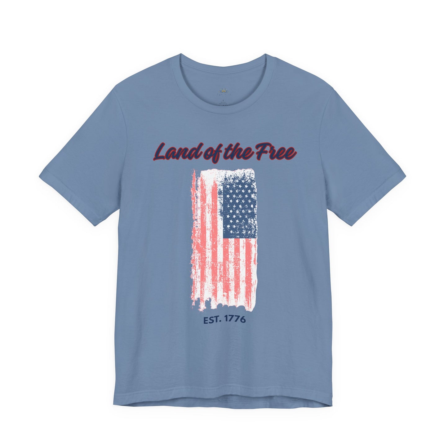 Land of the Free Flag T-Shirt — Est. 1776 Patriotic Tee