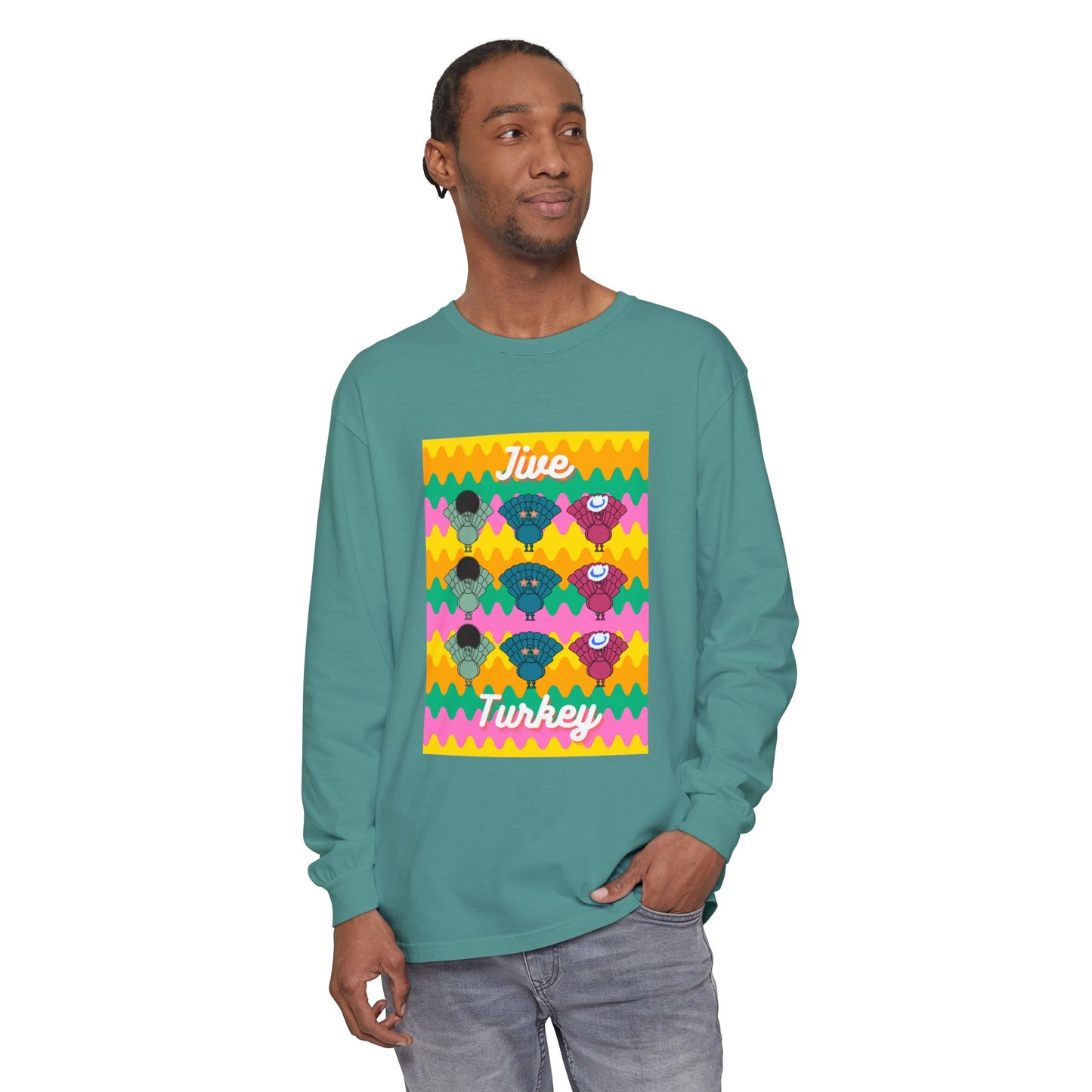 Thanksgiving Jive Turkey Long Sleeve T-Shirt