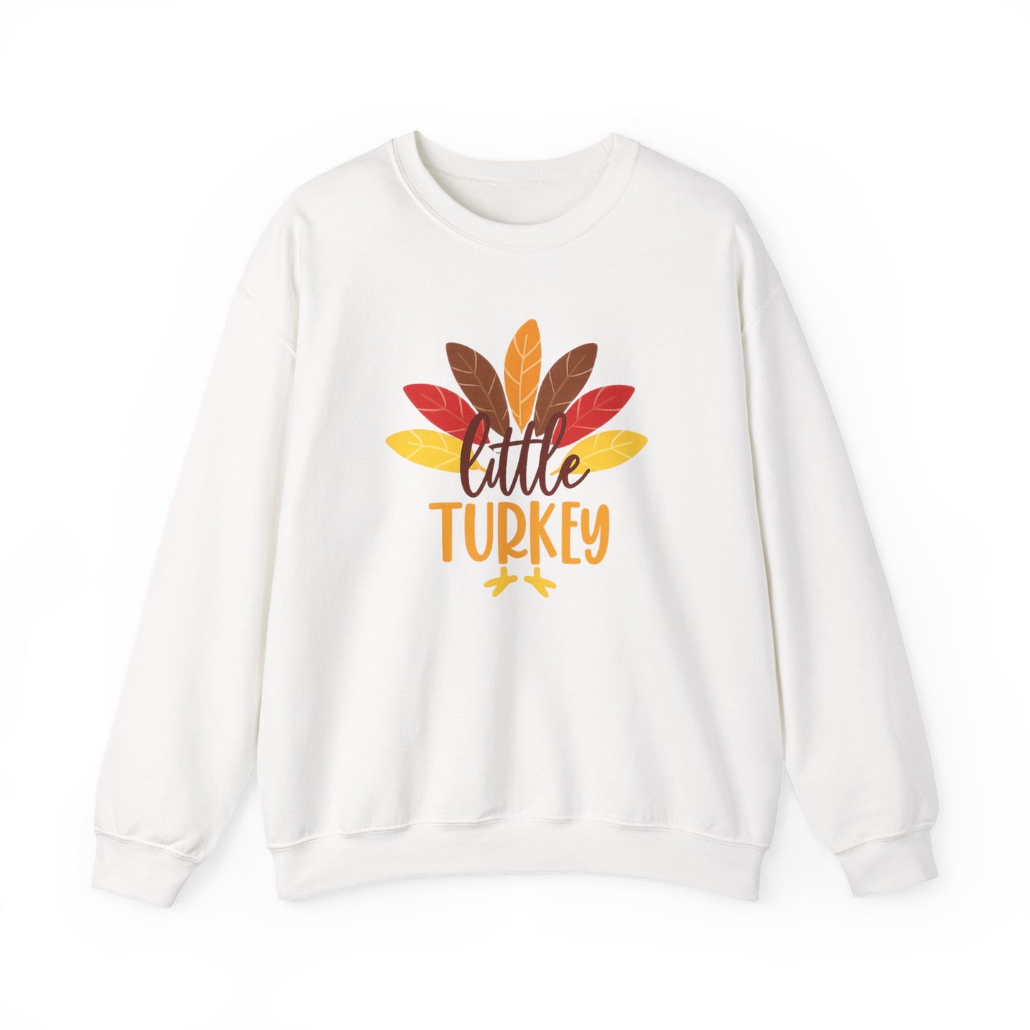 Little Turkey Crewneck Sweatshirt - Fall Harvest Style for Family Gatherings