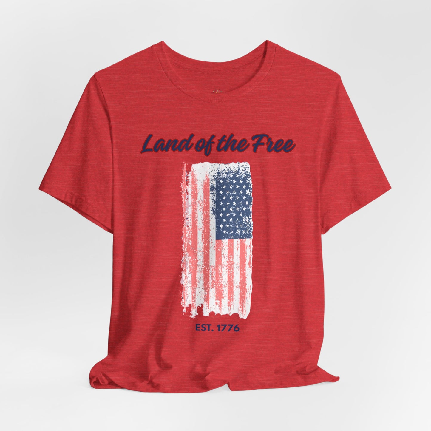 Land of the Free Flag T-Shirt — Est. 1776 Patriotic Tee