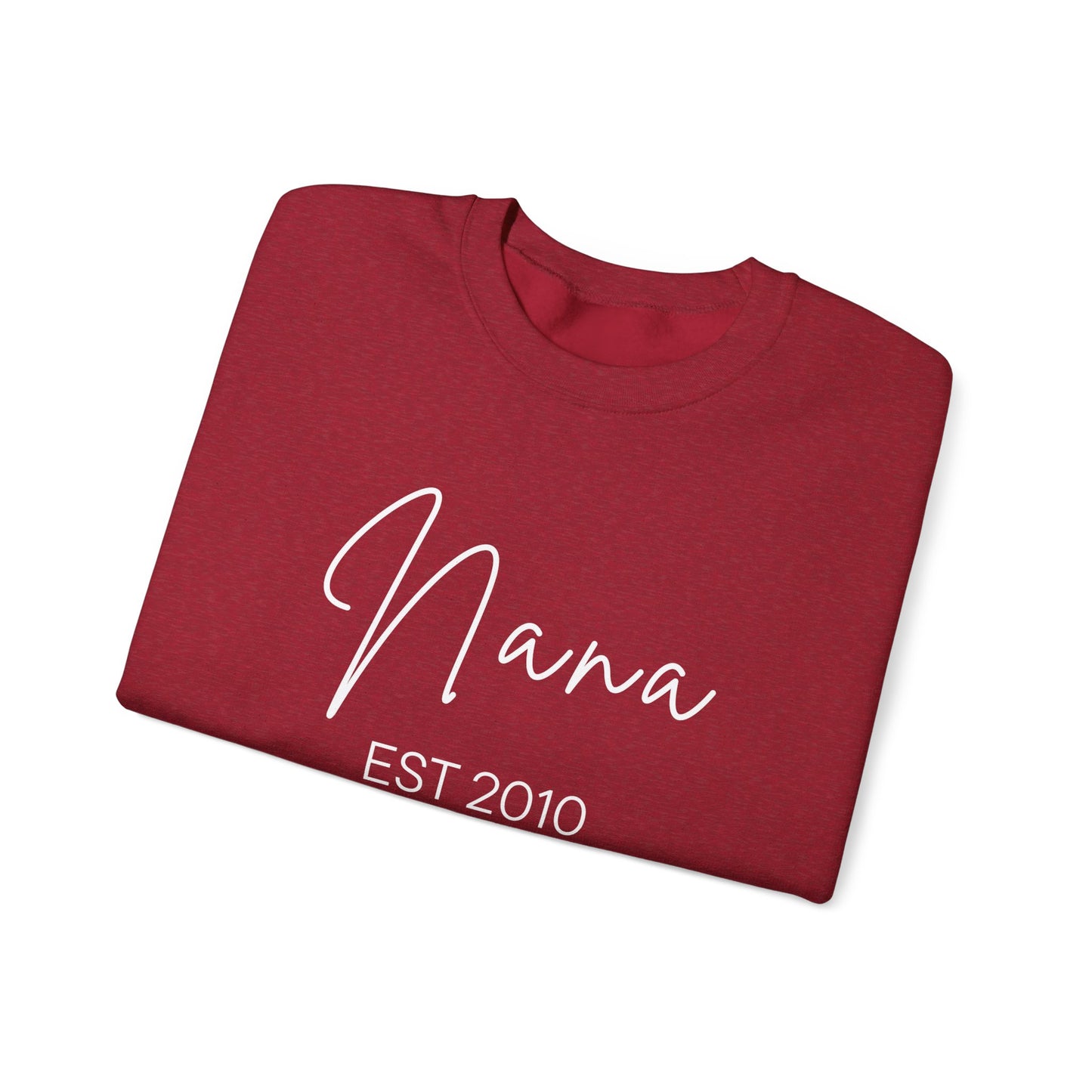 Personalized "Nana" Sweatshirt - Script Graphic, Minimal Cozy Pullover