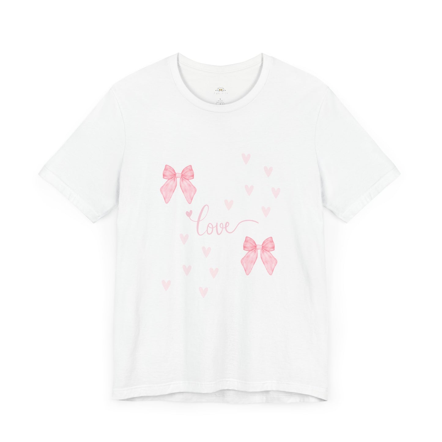 "Love & Bows" Women's T-Shirt – Cute & Feminine Faith-Based Tee
