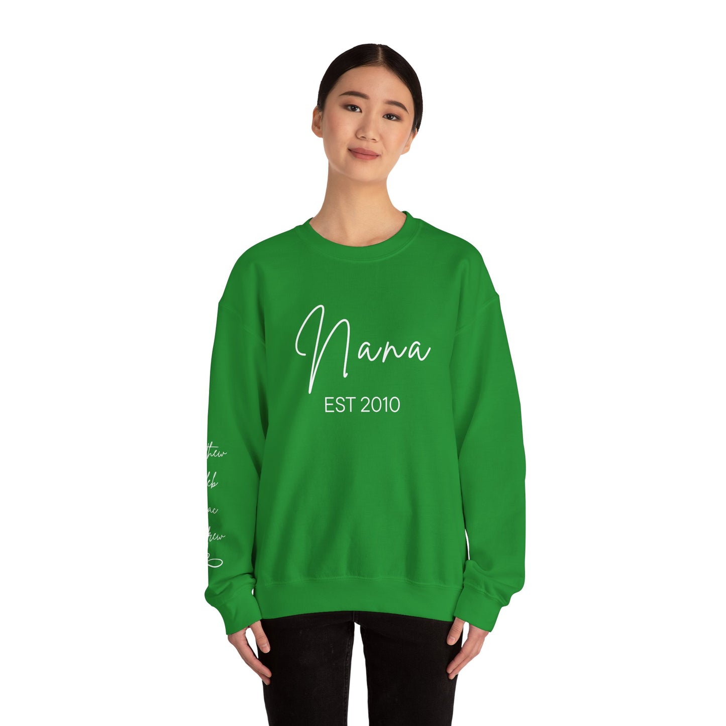 Personalized "Nana" Sweatshirt - Script Graphic, Minimal Cozy Pullover