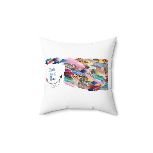 Oklahoma is Home Sweet Home-Spun Polyester Square Pillow