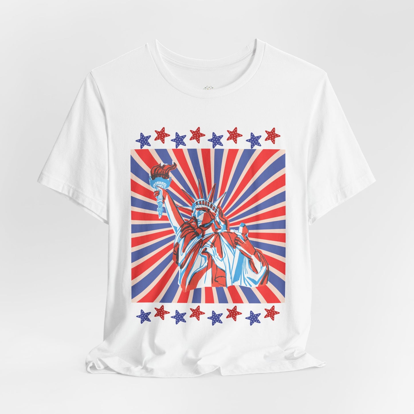 Statue of Liberty Retro Patriotic T-Shirt