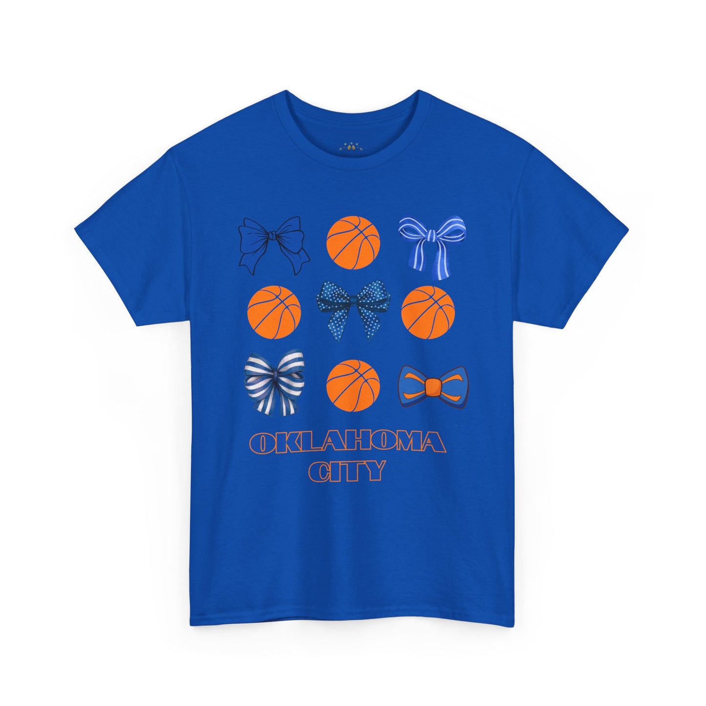 OKC Hoops & Bows Tee – Thunder Edition