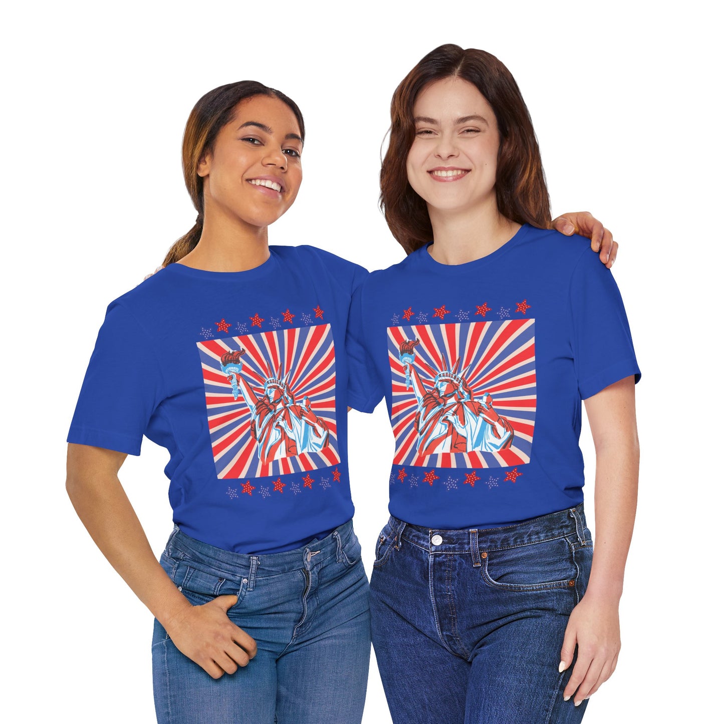 Statue of Liberty Retro Patriotic T-Shirt