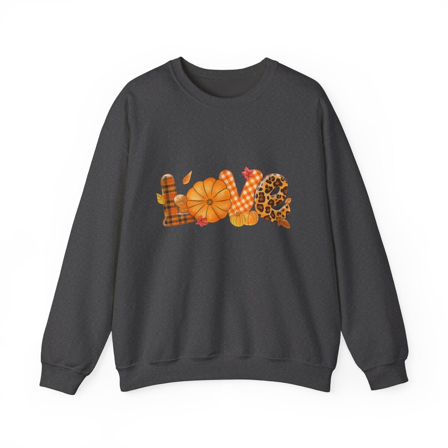 LOVE Fall Sweatshirt – Cozy Autumn Vibes, Perfect for Fall Celebrations,  Crewneck, Gift for Friends and Family, Casual Essentials